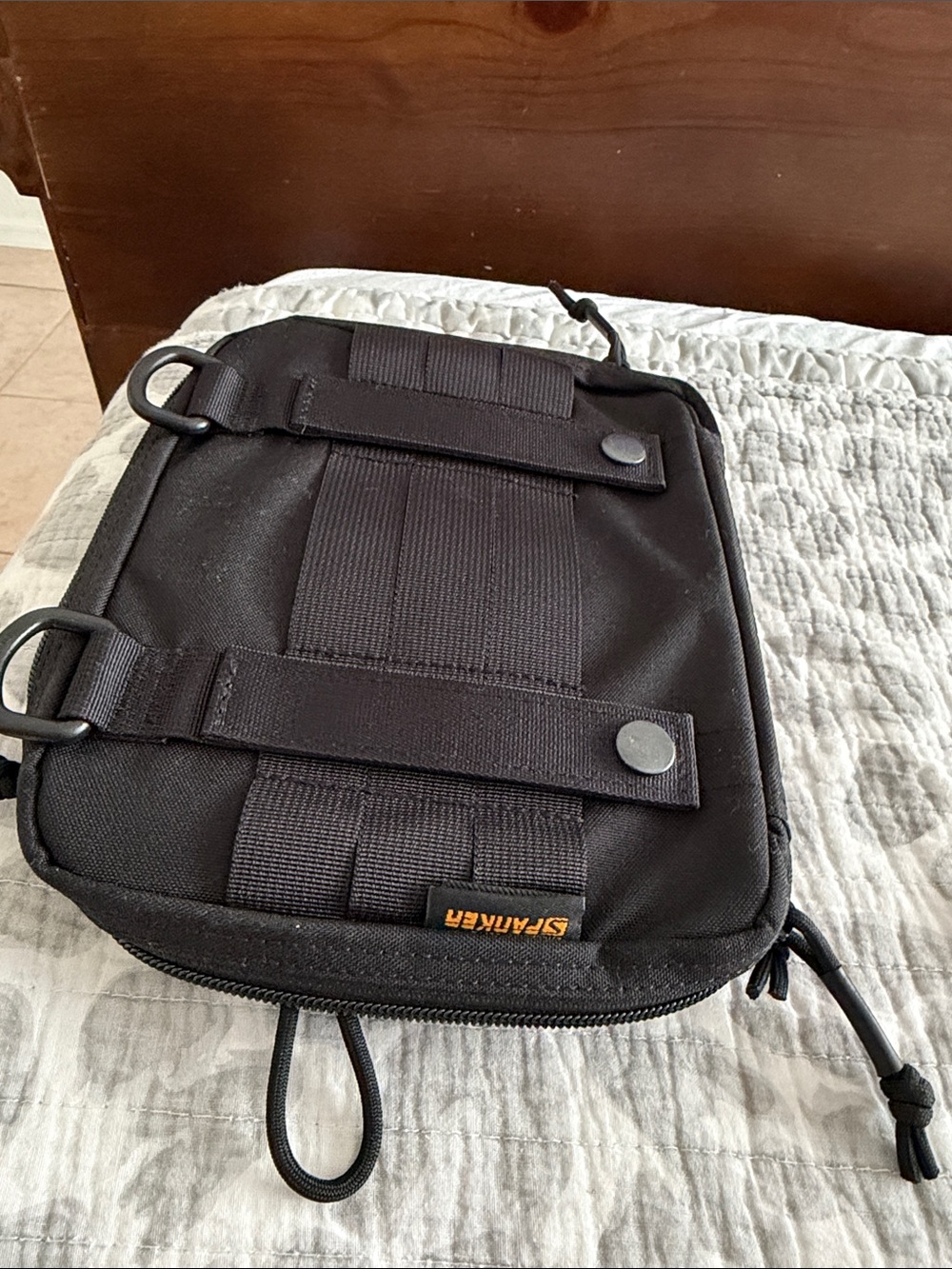 Small Black Men’s Organizer Pouch -